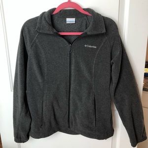 Columbia zip-up sweater